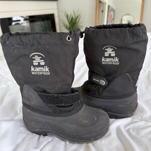 Kamik Kids Black Waterproof Boots